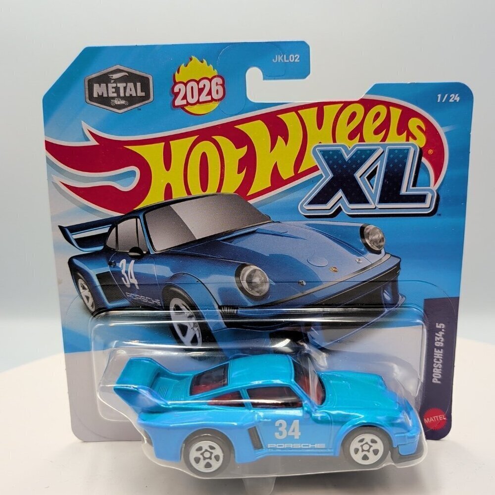 New Series 1 2026 Hot Wheels XL Porsche 934.5 1:43 Scale Diecast Mattel toy Car